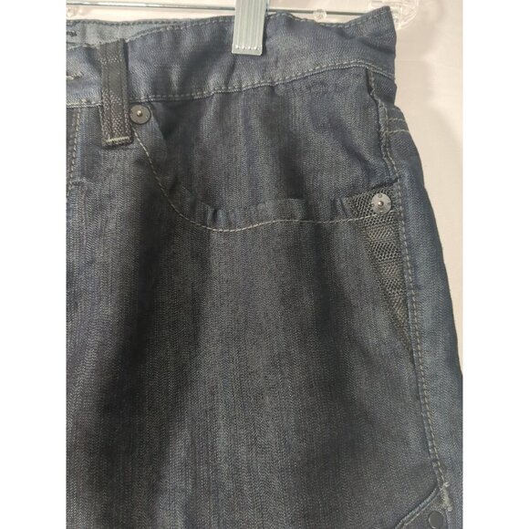 Sean John Navy Blue Denim Jeans Pants Hip Hop Streetwear Mens 32x30 Straight Leg - Picture 6 of 12